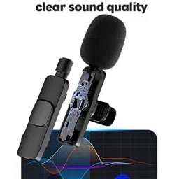 ryt 2.4GHz Wireless Collar Mic iPhone/ipad & Type C Supported, Mic with Receiver YouTube, Recording Vlogging, Plug and Play, Noise Reduction, No Bluetooth Needed image 2