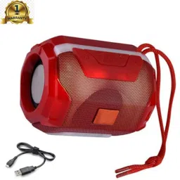 Techobucks Best Quality Wireless Super Bass Splashproof with colour changing LED Lights 10 W Bluetooth Laptop/Desktop Speaker-3