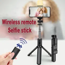 AMUSING Small lighting Selfie Stick with remote, 270 Degree Rotation for smartphone Monopod image 4