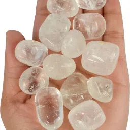 100% Natural Crystal New-38-Clear Quartz Brazilian -Tumble-stone-200gm_1 Regular Asymmetrical Crystal Stone-picture-6