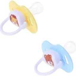 Non-Toxic BPA-Free Silicone Safe and Flexible Soft Nipple Baby Pacifier - Pack of 2- VN55 Soother-image-25