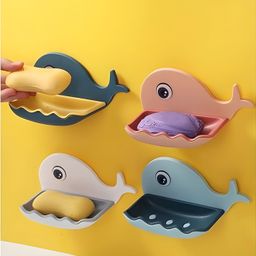 vrdh Fish Shape Cute Adhesive Waterproof Wall Mounted Soap Dish(PACK OF 1)1.900-picture-37