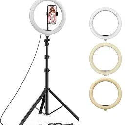 Highstairs 10 inch ring Selfie Flash With Tripod-image-86