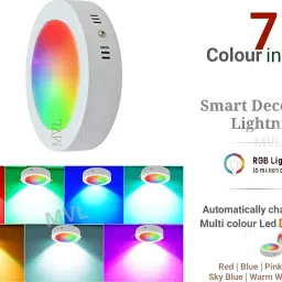 5 Watt Decorative 7 in 1 LED Round Ceiling Light Ceiling Light Ceiling Lamp-image-81