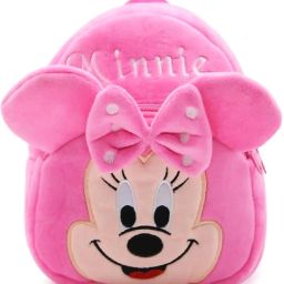 Small 10 L Backpack Kids School Bag Minnie Soft Plush Backpack-image-11