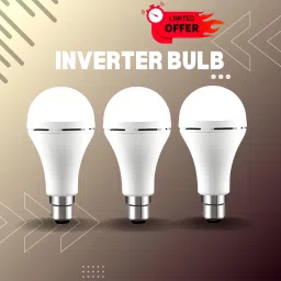 Rechargeable Emergency Bulb Inverter Bulb, 3Hr battery backup_Pack oF 3 UY244 3 hrs Bulb Emergency Light-image-37