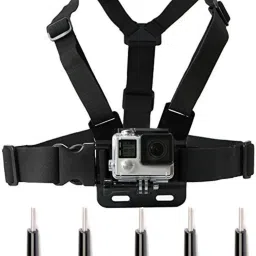 quikprof Chest Strap ,With 5pieces of Screws For Gopro Strap-31