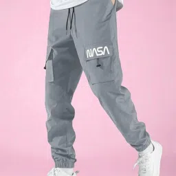 Men Solid Grey Track Pants-image-12