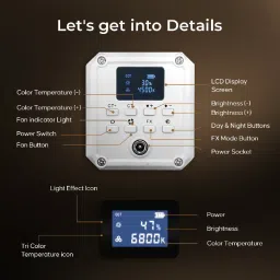 DIGITEK DCL 60WBC Bi Colour Handheld Continuous LED Light with CCT/FX Lighting Effects 400 lx Camera LED Light image 4