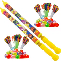 (2 Pichkari + 6 Magic Balloon)for Kids Holi & Summer Pool Party Water Gun-image-20