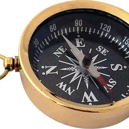 Antique Nautical Brass Pocket Compass Compass-image-7
