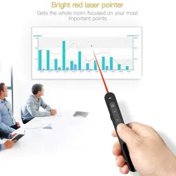 Jihaan Laser Pointer Laser Pointer Presenter (Black) Presenter image 5