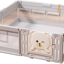 Baby Playpen Kids Safety Mesh Play Area with Breathable Mesh for Babies Playard-picture-18