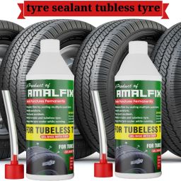 bhgt Tube & Tyre sealent pack of 2 Tubeless Tyre Puncture Repair Kit-image-0