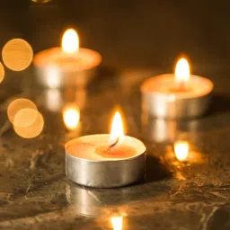 hosley Vanilla White Wax Set Of 60 Tealight Candles-picture-14