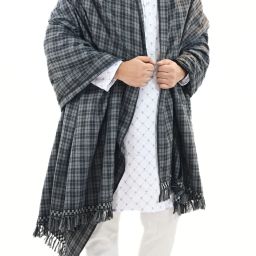 Sprha Wool Checkered Men Shawl-image-29