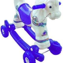 BABY PLASTIC HORSE WITH ROCKING FUNCTION AND RUNNING RIDE ON WITH AMAZING COLOR FOR YOUR KIDS First Class Rocking Plastic Horse With 4 Wheels For Cycle The Horse, 2 In 1 Function Rocking And Cycling rider For Your Kids ,Bridle For Parent Control.HGY-BNH-BVG-1507-71