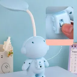 bvm 3 in 1 USB Astronaut Desk Lamp with with Pencil Sharpener & Pen Holder Stand Study Lamp image 4