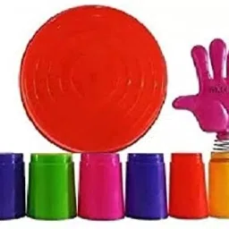 indusbay Plastic Ring Toss Stacking Ring Throw Game for Toddlers Infants image 2