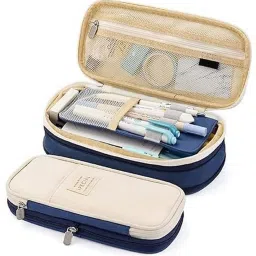 Multi-Compartment Large Capacity Pencil Pouch for Students & Office Use Geometry Box-picture-18