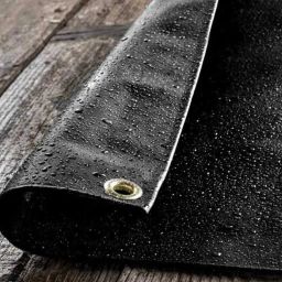 TARPAULINE 30 X30 FEET BLACK 200 GSM Tent - For FOR UV RESISTANT , WATERPROOF-image-16
