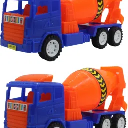 Friction Powered cement concrete mixer Plastic jcb toy for kids-60