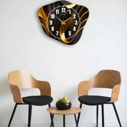 olive tree 14.5 Inches Abstract Wooden Clock-picture-8