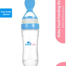 Baby Spoon Feeder Bottle Ultra Soft Silicone Feeding Bottle - 90 ml-13