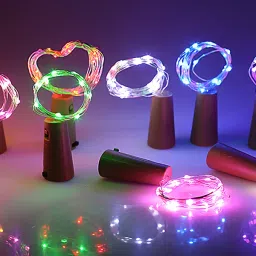 20 LEDs 2 m Multicolor Flickering String Rice Lights-2