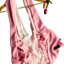 Solid Chiffon Women Pink Fancy Scarf, Scarf, Stole-image-23
