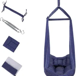 blossombabe Baby Cradle With Mosquito Net, Spring, Separator, Pillow And Metal Window Rod image 2