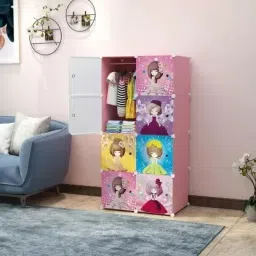 8-Door 8-Shelf Plastic Collapsible PC Collapsible Wardrobe PP Collapsible Wardrobe-16