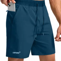 Solid Men Blue Regular Shorts-picture-24