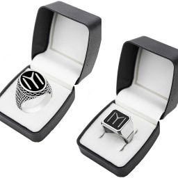Ertugrul Gazi Ring For Boy Men kayi Qabila Ring IYI Ring Gold Plated Ring Dirilis Ertugrul Ghazi Ring For Men's & Boy's kayi Qabila Thumb Ring Metal Silver Plated Ring ( 2 Rings Combo) Stainless Steel Silver Plated Ring-image-94