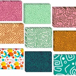 Greeting Cards 9 Unique Design Blank Notecard_k10 Greeting Card-image-98