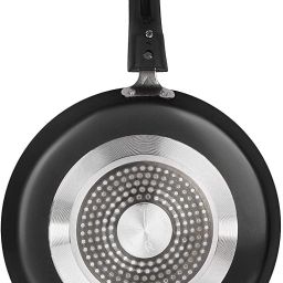 Aluminium Induction Base Tawa | Dosa Tawa/Pan | Pancake Pan | Griddle | Cookware for Induction | Non-Stick Flat Tava/Tawa | Heavy Duty Griddle Compatible with Induction (Black, 25CM) Tawa 25 cm diameter-3