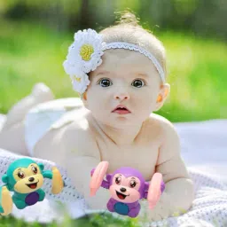 rutuff Musical Toys for Kids, Jumping Monkey Attractive Different Types Rattle image 4