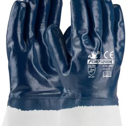Nitrile Fully Dipped Cuff Safety Gloves 1 Pair Heavy Duty Nitrile Safety Gloves-image-82