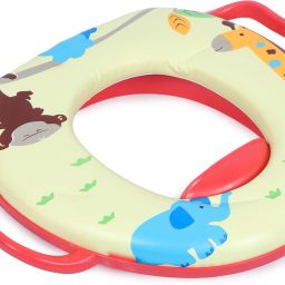 Portable Plastic Baby/Infant/Kids Printed Soft Padding Potty Training Toilet Lavatory Seat with Handles Multicolor - Upto 3 Years Potty Seat-image-49