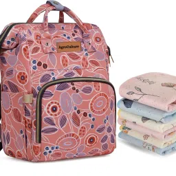 Premium Diaper Backpack with 1 Baby Towel | Waterproof & Travel-Friendly Combo Baby Diaper bag & Soft Baby Towel-picture-7