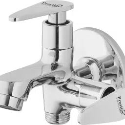 Jazz Brass 2 in 1 Bib Cock Water Tap Two Way Bib Cock With Wall Flange Bib Tap Faucet-16