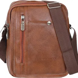 Tan Men & Women Sling Bag Stylish Small Sling Cross Body Travel Office Business One Side Shoulder Bag-image-124