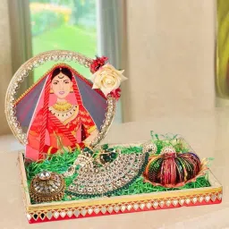 1 Pcs Traditional Handcrafted Platter Cultural Accessories For Wedding Rituals Wood Decorative Platter-image-77