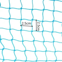 amur Anti Bird Net / Garden Net 10 x 28 Feet 280 SQ FT HDPE Nylon Balcony Net - BLUE Hiking Net image 2