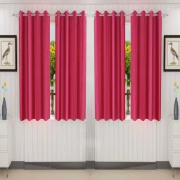 153 cm (5 ft) Polyester Semi Transparent Window Curtain (Pack Of 4)-image-2