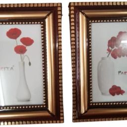 FLOWERES PHOTO FRAME 11 inch WALL SET TYPE-39