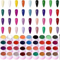 Gel Paint Nail Art Polish Set-36 Colors Gel Nail Polish Kit with Nail Art Brush for Nail Art Paint Design, Nail DIY Painting Gel Polish Set-image-39