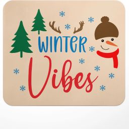 LASTWAVE Winter Vibes Design 2, Winter Theme Anti-Slip Rubber Base & Smooth Mouse Control Non Slip Base Mousepad-image-42