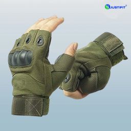 Half Finger Gloves Military Army Shooting Climbing Cycling Riding Grip Gym & Fitness Gloves-15