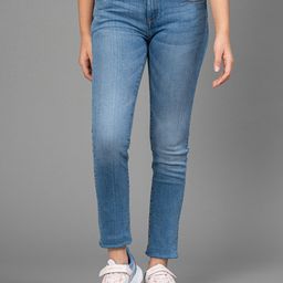 Mode by Red Tape Girls Blue Skinny Fit Mid-Rise Low Distress Jeans-image-95